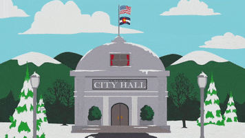 city hall trees GIF by South Park 