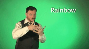 Sign Language Rainbow GIF by Sign with Robert