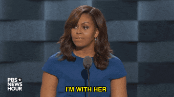 Im With Her Michelle Obama GIF by Election 2016