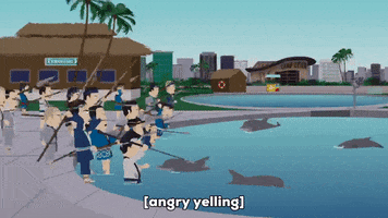 japanese dolphins GIF by South Park