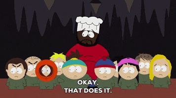 chef leaving GIF by South Park 