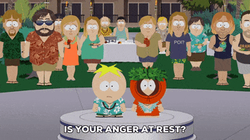 calm down kenny mccormick GIF by South Park 