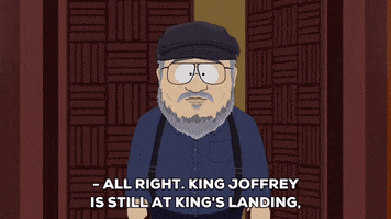 talking george rr martin GIF by South Park 