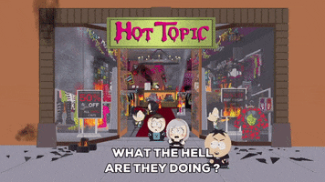 scared hot topic GIF by South Park 