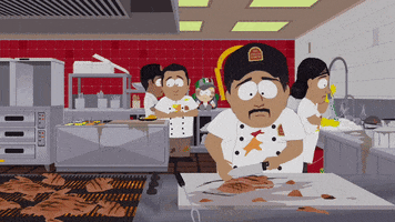 fast food cooking GIF by South Park 