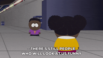 token black couple GIF by South Park 