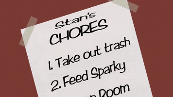 note chore list GIF by South Park 