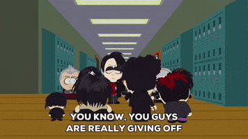 arguing goth kids GIF by South Park 