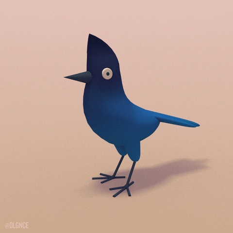 Blue Bird Animation GIF by DLGNCE