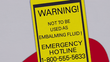notice warning label GIF by South Park 