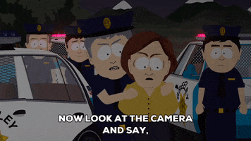 cop car cops GIF by South Park 