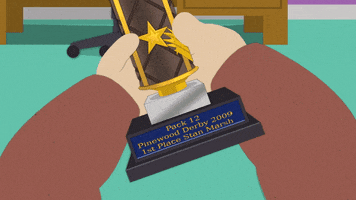 award trophy GIF by South Park 