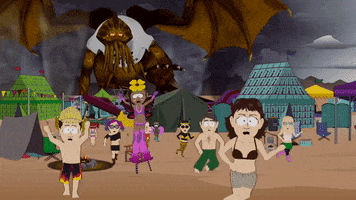 beach monster GIF by South Park 