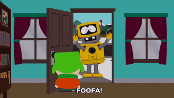 kyle broflovski robot GIF by South Park 