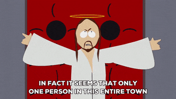 hands up jesus GIF by South Park 
