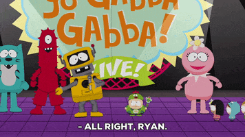 happy yo gabba gabba GIF by South Park 