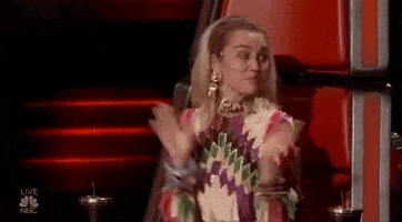 Happy Miley Cyrus GIF by The Voice