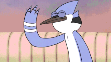 nicochocochips deal with it regular show mordecay GIF