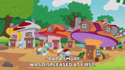 papa smurf gif