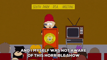sheila broflovski announcement GIF by South Park 