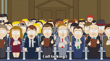 crowd reporters GIF by South Park 