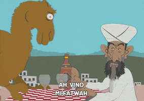 osama bin laden drinking GIF by South Park 