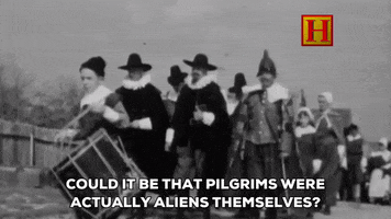 black and white pilgrims GIF by South Park 