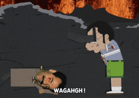 saddam hussein fighting GIF by South Park 