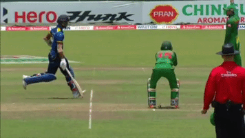 DailySocial chandimal run out 2 sl vs ban GIF