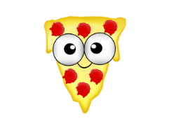 GoopyMonsters goopy monster pizza splat GIF
