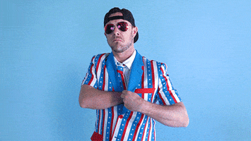 4Th Of July Hello GIF by TipsyElves.com