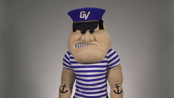 louie the laker thumbs up GIF by Grand Valley State University