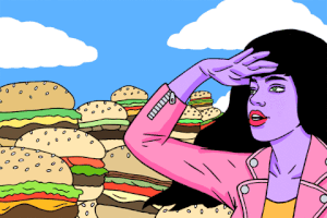 Day Hamburger GIF by Robin Eisenberg