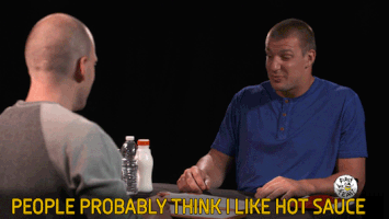 rob gronkowski hot ones GIF by First We Feast: Hot Ones