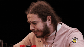 When It Hits Post Malone GIF by First We Feast: Hot Ones
