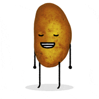 happy potato GIF by Kevin Carter