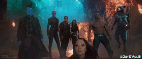 Guardians Of The Galaxy Teamwork GIF by Marvel Studios