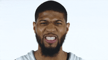 intimidating indiana pacers GIF by NBA