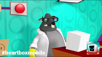 radbrothers robot rat button professor GIF