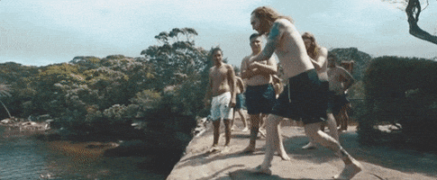 Around The World And Back Cliff Jump GIF by State Champs