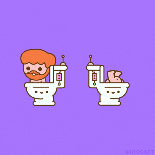 toilet GIF by 100% Soft