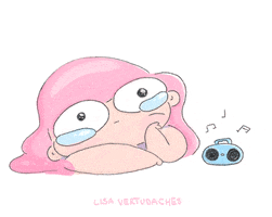 sad song crying GIF by Lisa Vertudaches