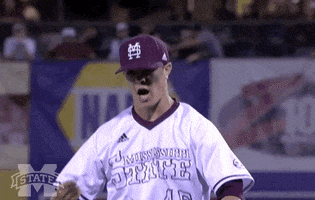 baseball eat GIF by Mississippi State Athletics