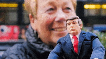 Donald Trump Doll GIF by Josh Ethan  Johnson