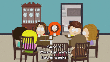 kenny mccormick dinner GIF by South Park 