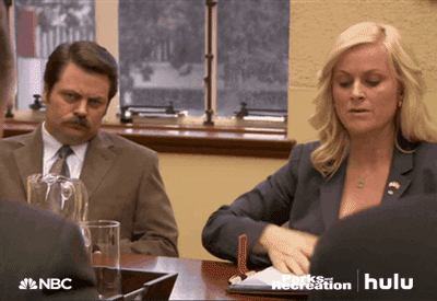 Parks And Recreation Mood GIF by HULU - Find & Share on GIPHY