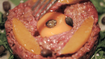 BellaCarne food. tartare GIF
