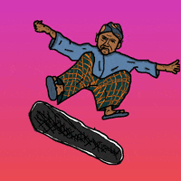 skateboarding guard GIF by Percolate Galactic