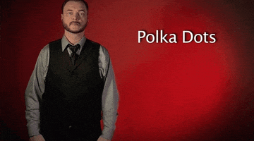 sign language polka dots GIF by Sign with Robert