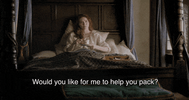 help packing eleanor tomlinson GIF by MASTERPIECE | PBS